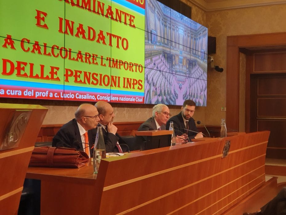 cisal incontro senato riforma previdenziale